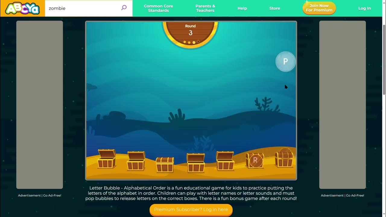 Letter Bubble Alphabetical Order • ABCya! Letter Sound YouTube