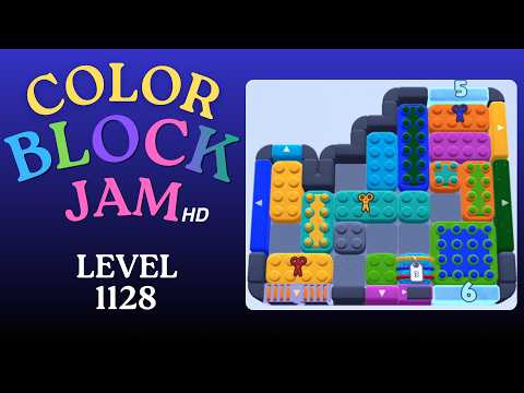 Color Block Jam Level 1128 Solution Walkthrough
