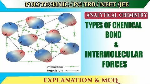 Chemical Bonding | Intermolecular Forces | Unit 2| Polytechnic TRB | PG TRB |JEE NEET | JEE|