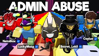 MUNDO 3! MEGA ADMIN ABUSE con ADMIN y YOUTUBERS FAMOSOS! +1 Escapa del Teclado de Velocidad ROBLOX