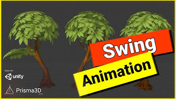 3D Environment Scene, Tree swing by wind 3D poly animation by #AmazingCreationAC #prisma3D