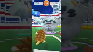 Very close level 3 difficulty raid solo - Graveler | PokemonGo
