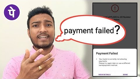 phonepe payment failed ?