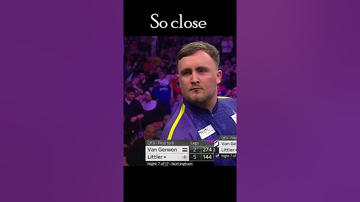 Littler misses D12 for the Nine-Darter