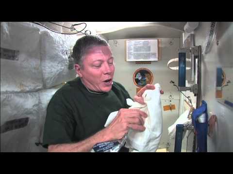 showers inside the space station