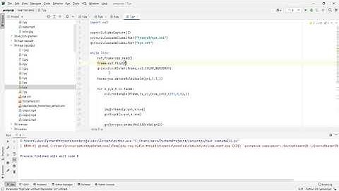 33 - OpenCV Haar Cascade WebCam Üzerinden Göz Tespiti