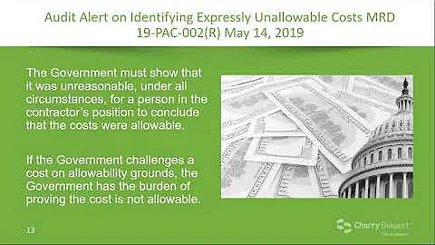 Webinar: DCAA “Hot Buttons” Update for Government Contractors