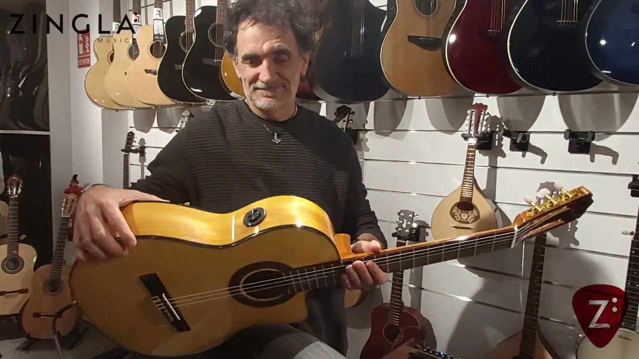 JOSE GOMEZ F80 EQ GUITARRA FLAMENCA PREVIO DOUBLE CW en ZINGLA