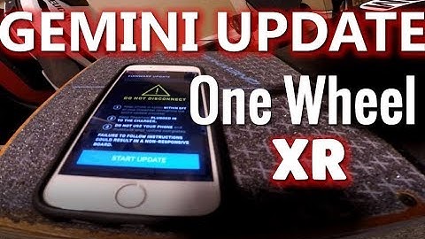 Trying out the Gemini firmware update on my One Wheel XR!