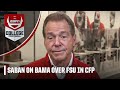 &#39;Alabama EARNED THE RIGHT to be here&#39; - Nick Saban on making CFP over FSU | CFP Selection Show