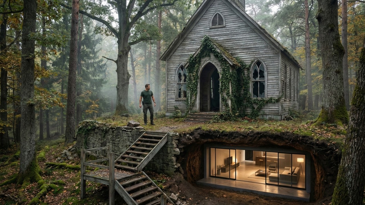 This Man Discovered an Abandoned Old Tunnel and Turned It Into a Luxurious Underground Home (ASMR)