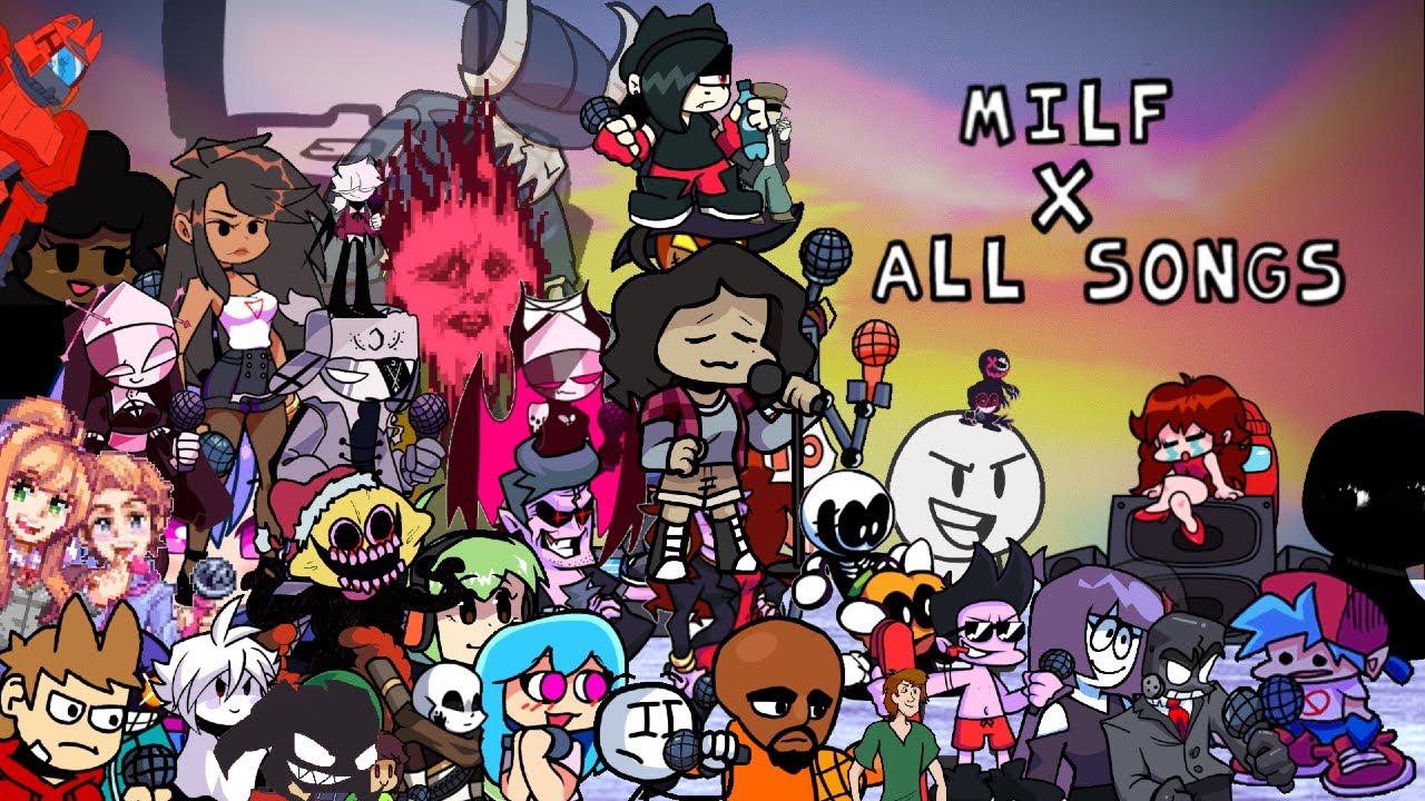 Friday Night Funkin' | Milf X All songs! {Shaggy V2, Whitty Remaster…} (Part 12)