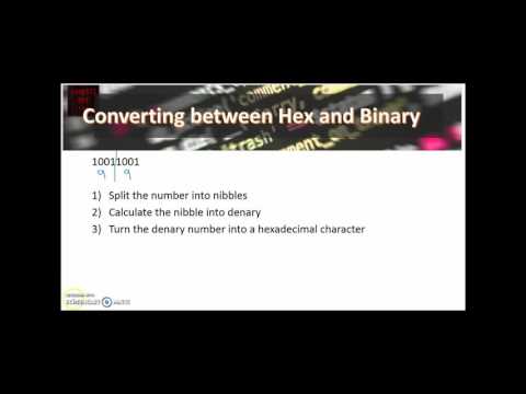 Converting From Binary to Hex