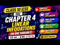 Class 10 ICSE Dbe Maths || Ch 4 Linear Inequations (in One Variable) Ex :-4A Q.no :-8 to 16