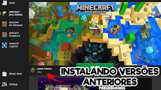 How to Install PREVIOUS VERSIONS in Minecraft JAVA EDITION