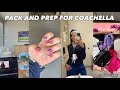 Pack and prep for coachella  3 night shifts unboxing hauls packing outfits new nails filler