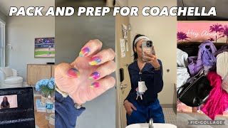 PACK AND PREP FOR COACHELLA | 3 night shifts, unboxing hauls, packing outfits, new nails, filler