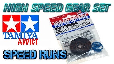 Tamiya TT02 Upgrades - High Speed Gear Set