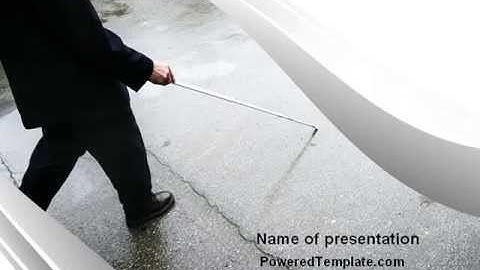 Blindness PowerPoint Template by PoweredTemplate.com