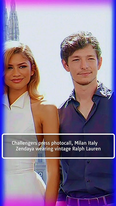 Zendaya & the boys Challengers press tour in Milan next stop USA#shorts