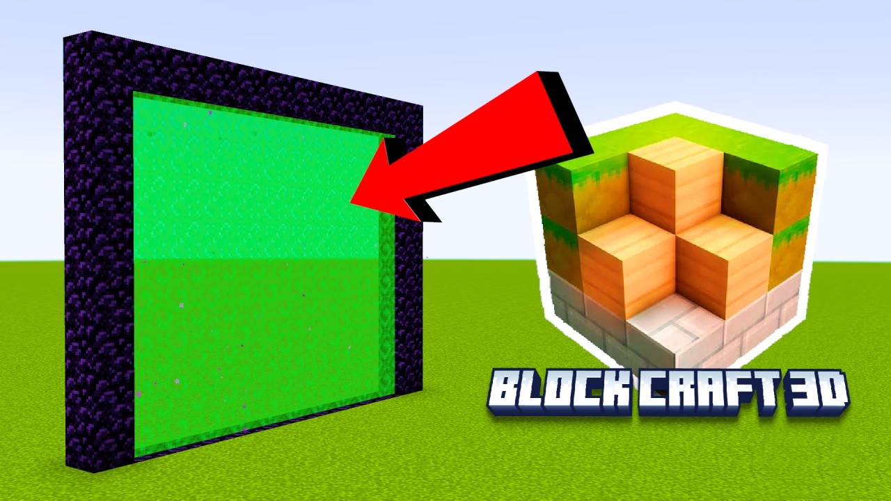 how to make portal to block craft 3d dimension
