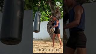 Right Hook // #muaythai #mma #boxing #selfdefense #martialarts #tutorial