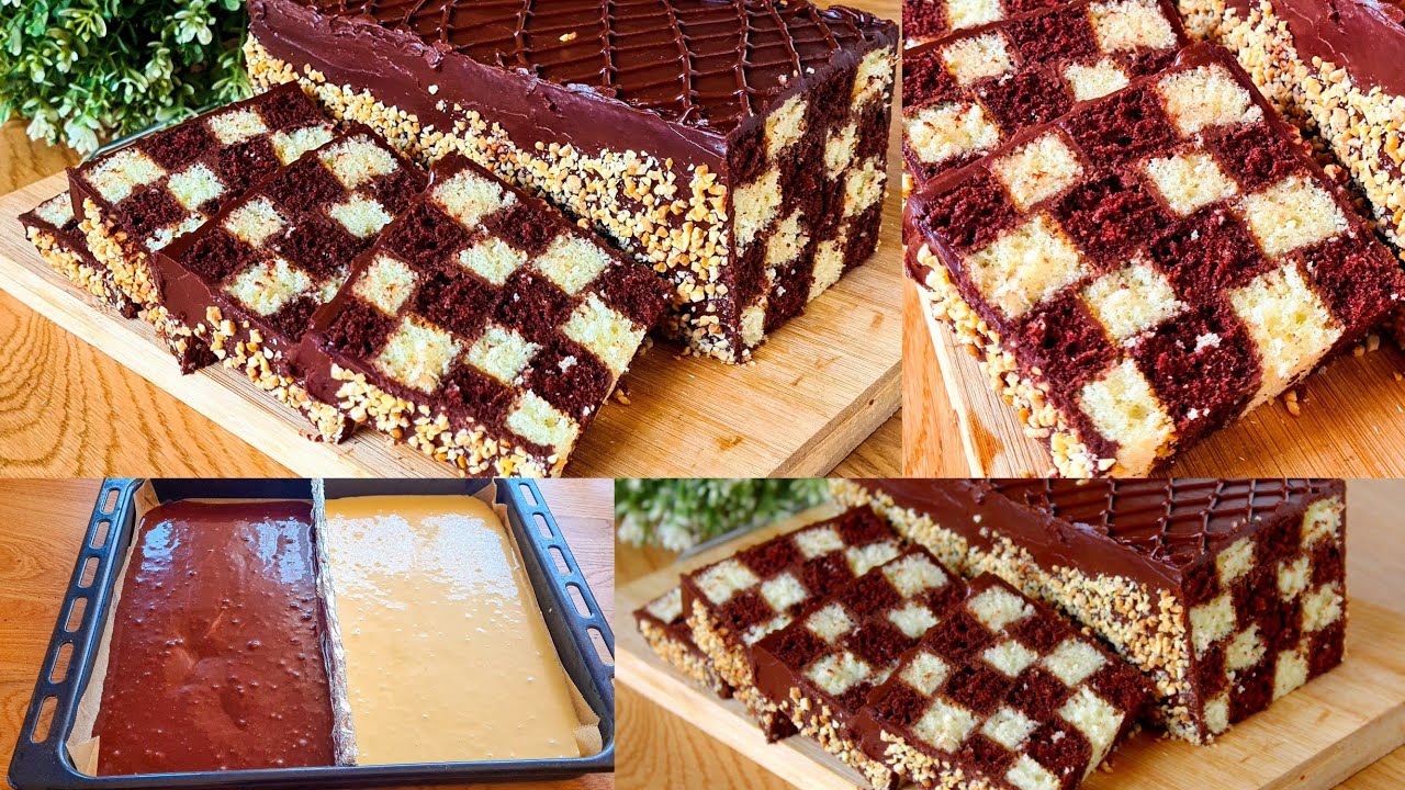 جديد ‼📢كيك الشطرنج~ضامة ستبهرهم مذاق يجنن و شكل تحححفة روعة قليلة في حقها بالمقادير لي عندك في الدار