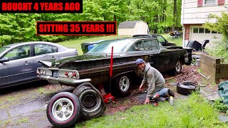 1960 Chevy Impala Sitting 37 Years - Found & Rescued - Seized Engine?