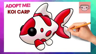 How To Draw Koi Carp Pet | Roblox - Adopt Me | Cute Step By Step Drawing Tutorial screenshot 5