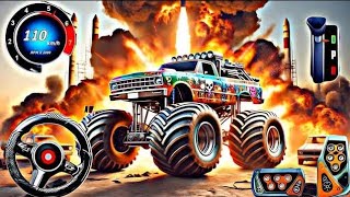 Monster Truck Mega Ramp Impossible Racing - GT Car Extreme Stunts Driver - Android GamePlay screenshot 3