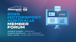 2025 Motorsport Australia Member Forum