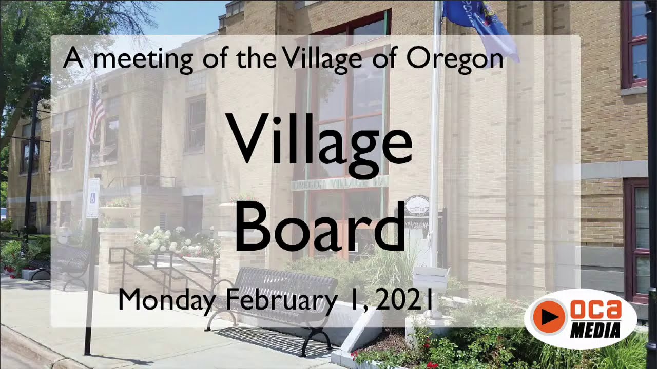 Village Board 2/1/21 YouTube