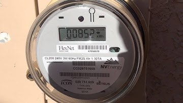 How to read an NV Energy Solar Net Meter