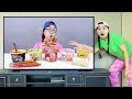Fire Spicy Noodle Chicken Sausage Mukbang DONA 