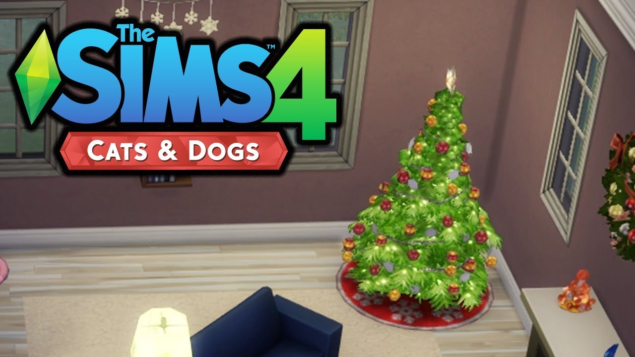 Christmas Decorations! - The Sims 4 Cats and Dogs - Part 19 - YouTube