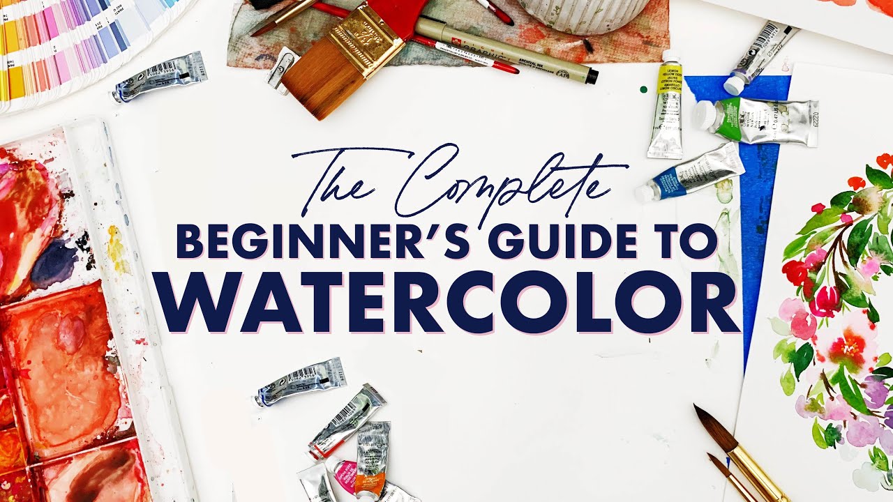 Watercolor Kit for Beginners, Booklet Tips, Techniques, Fun Drills