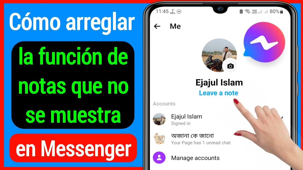 Cómo arreglar la función de notas que no se muestra en Messenger (nueva ...