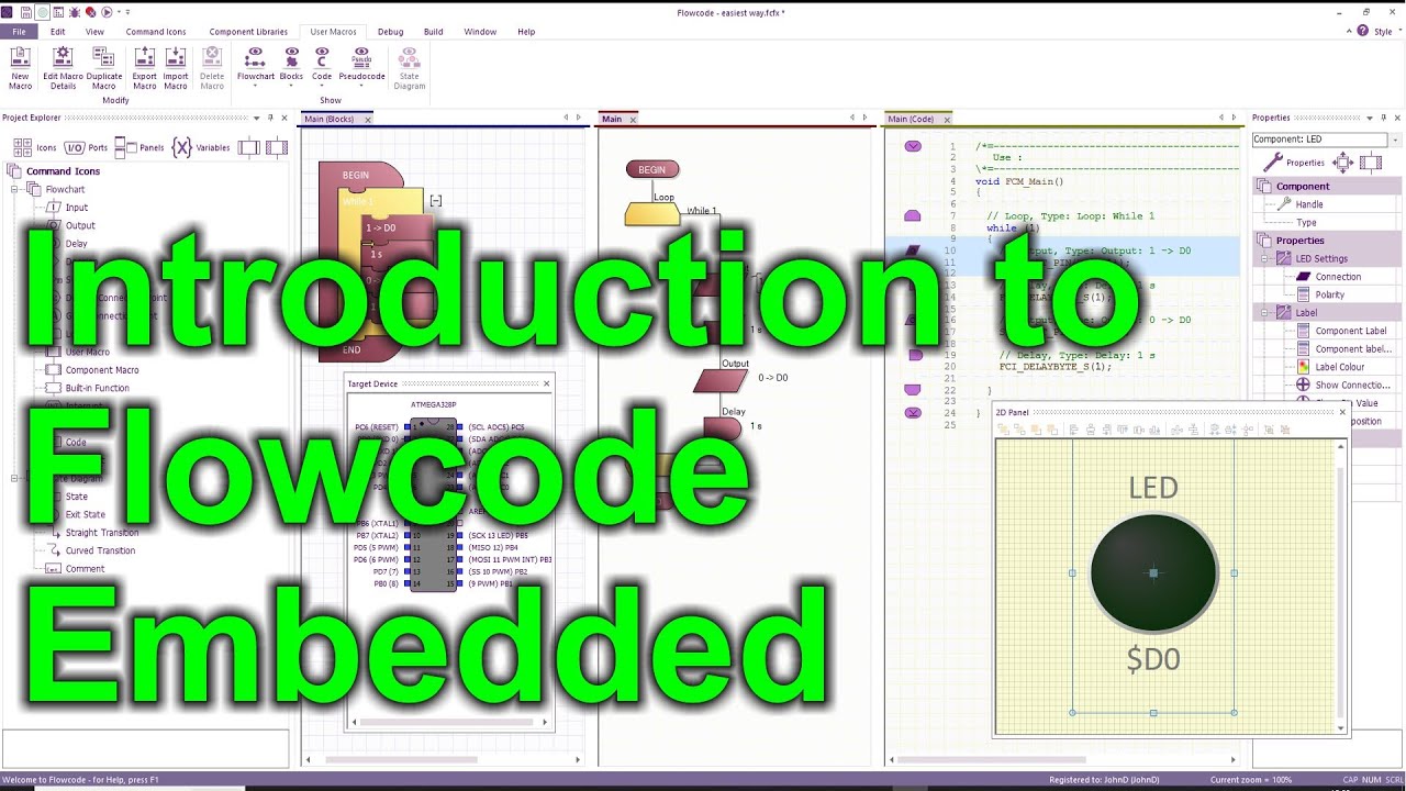 1. Введение в Flowcode embedded V11