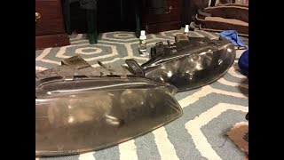 Headlight Restoring - Mitsubishi 2g Eclipse Project