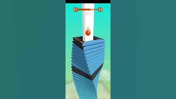 Stack Ball Level 21 #stackball #stack #ball #stack #fun #games #gaming #destroyer #happy #kids #blue