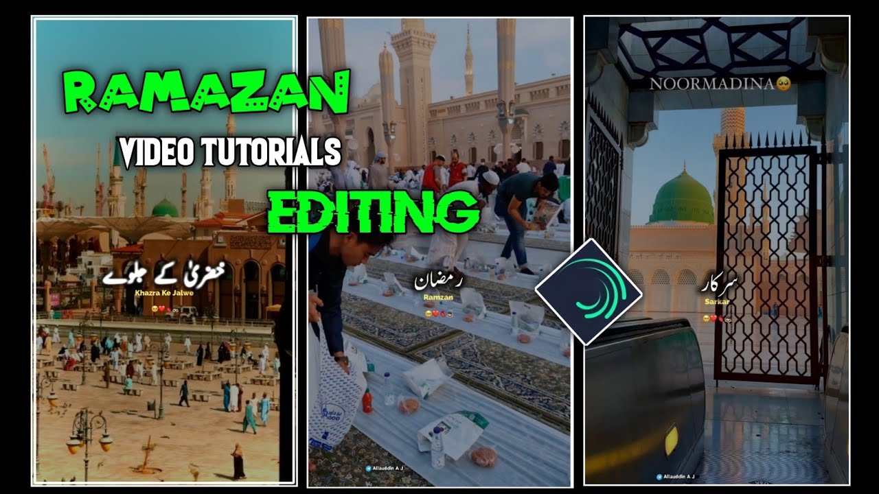 Ramzan video clip status editing alightmotion app