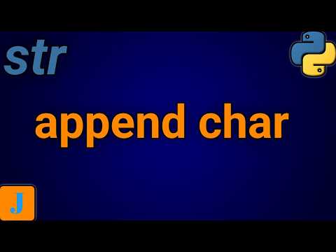 How To Append A Character To A String In Python