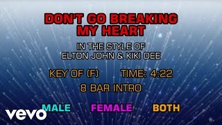 Elton John & Kiki Dee - Don't Go Breaking My Heart (Karaoke) chords