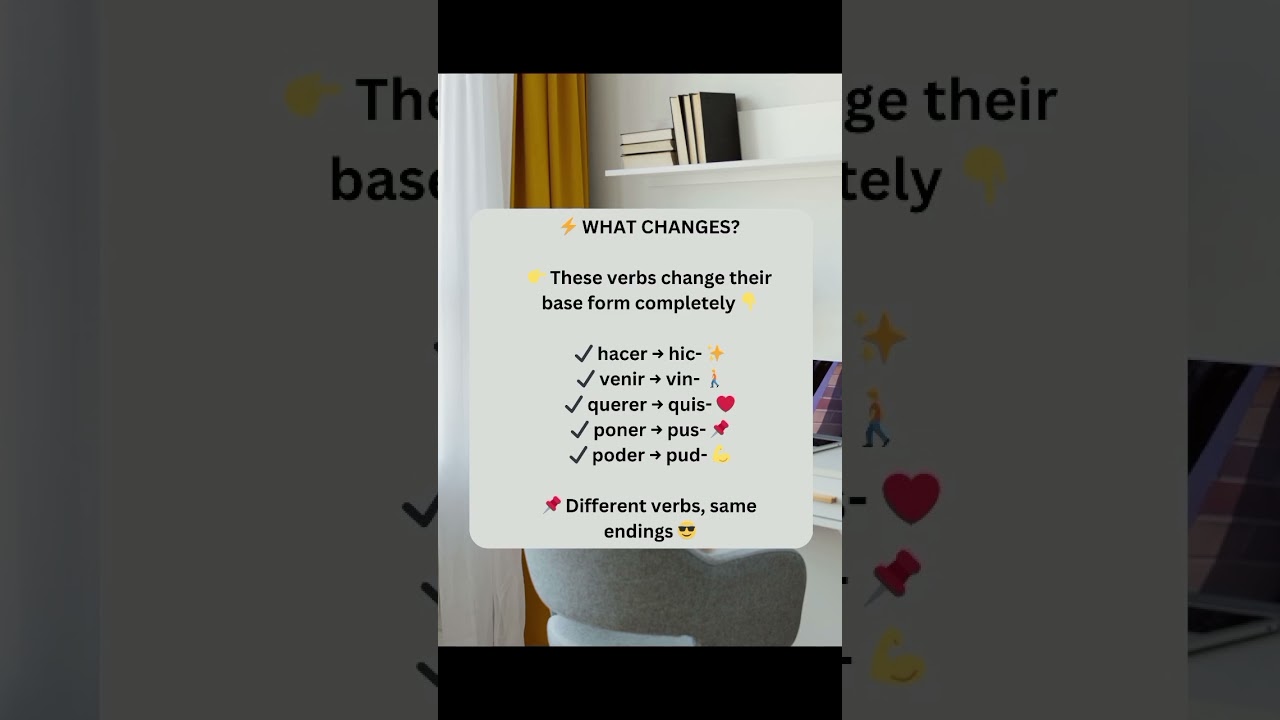 "Indefinido Part 8: 5 irregular verbs ⚡🇪🇸