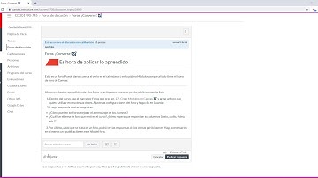 Foros en Canvas - ALUMNOS