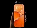 Orange Liquid Glass Style (iPhone wallpaper)