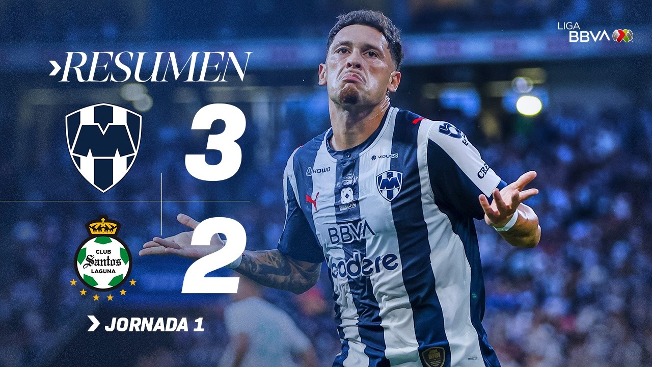 RAYADOS 3-2 SANTOS J1 AP 2026 l Matías Almeyda debuta con victoria en la Sultana del Norte