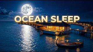 Maldives Overwater Villa at Night | Luxury Ocean Sleep Ambience | 1 Hour 20 Min