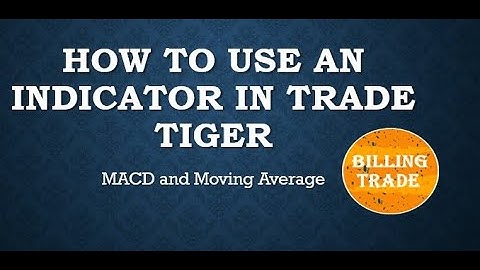 How to use an Indicator in Trade Tiger | How to use moving average in Trade Tiger | Billing Trade