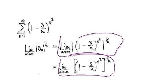 Video 2612 - Introduction to the Root Test for Series